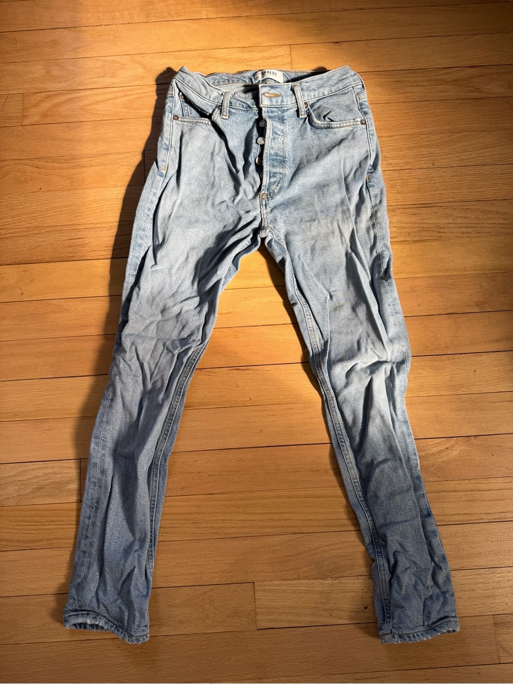 Agolde Light Blue Straight Leg Women’s Jeans